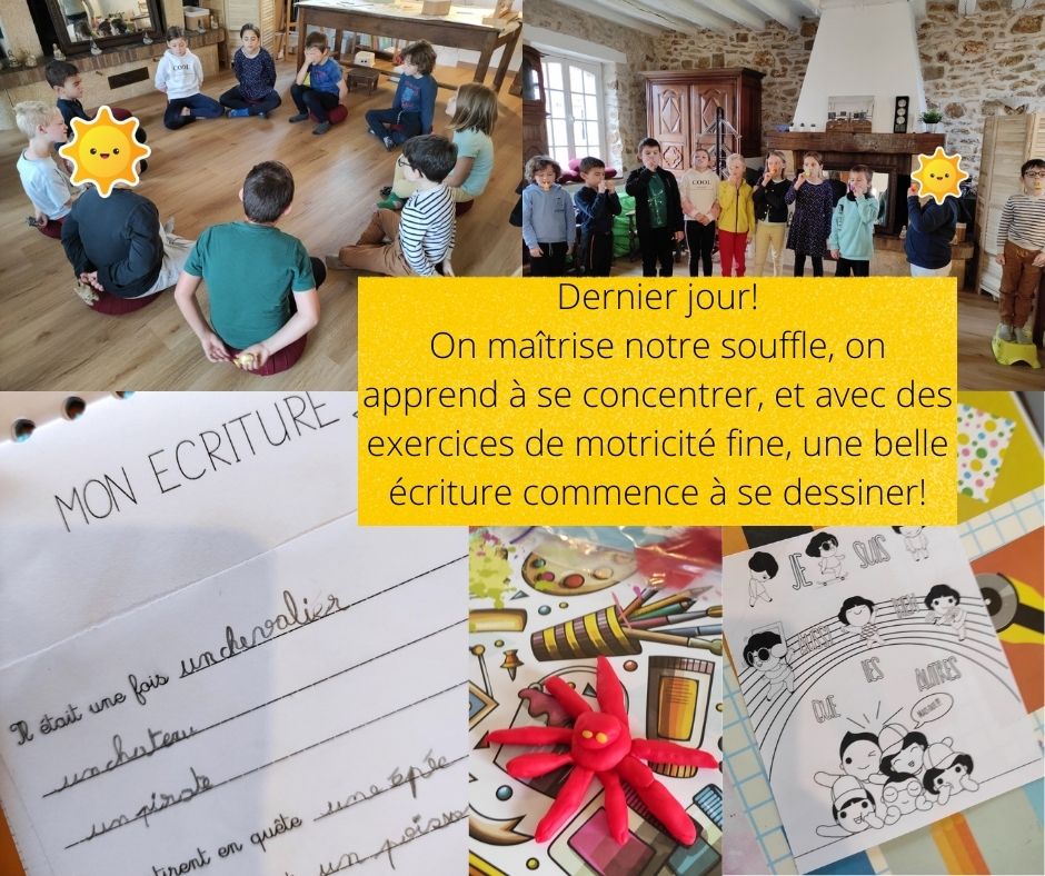 Ateliers enfants "sophrologie et écriture.